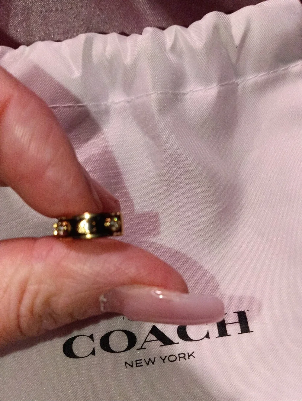 Coach Gold C-Shaped Ear Cuff